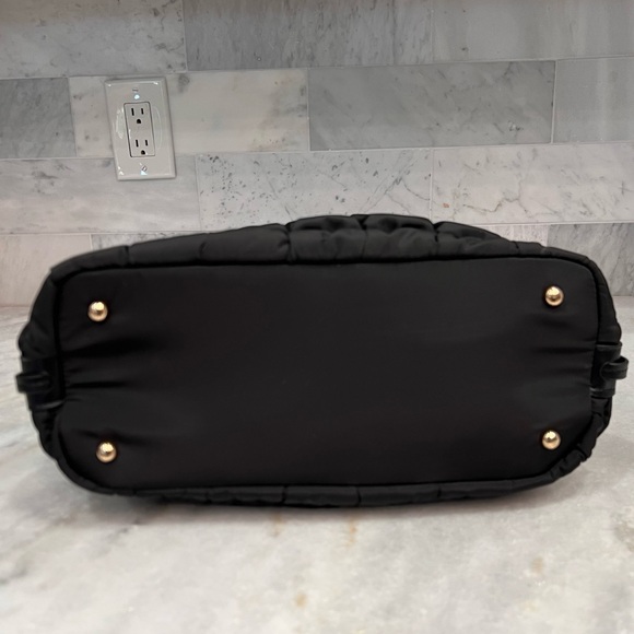 Saint + Sofia Black Quilted Bag with Pouch Set - Picture 13 of 16